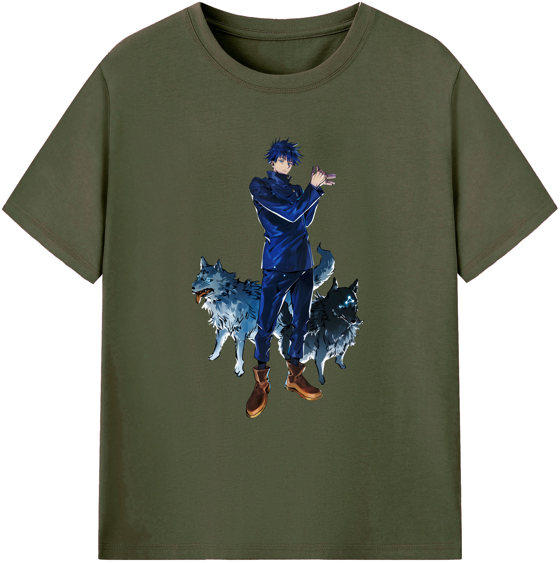 （画像用） 呪術廻戦 Jujutsu Kaisen 綿100％ メンズ半袖Tシャツ｜肌触りやわらか＆通気性